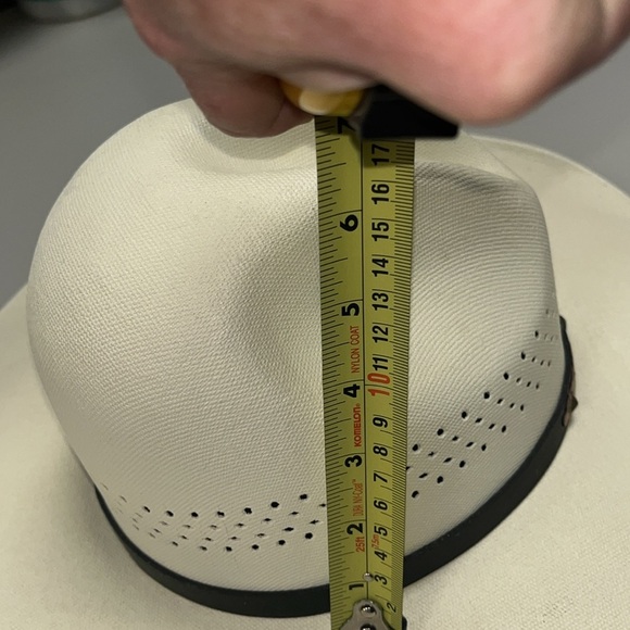 Rodeo Cowgirl or cowboy western stiff hat made in Mexico / preowned size medium - Picture 11 of 15